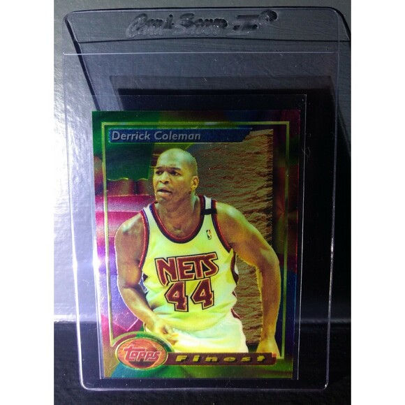 1993-94 Topps Finest Derrick Coleman #80 Basketball Card - Picture 1 of 2